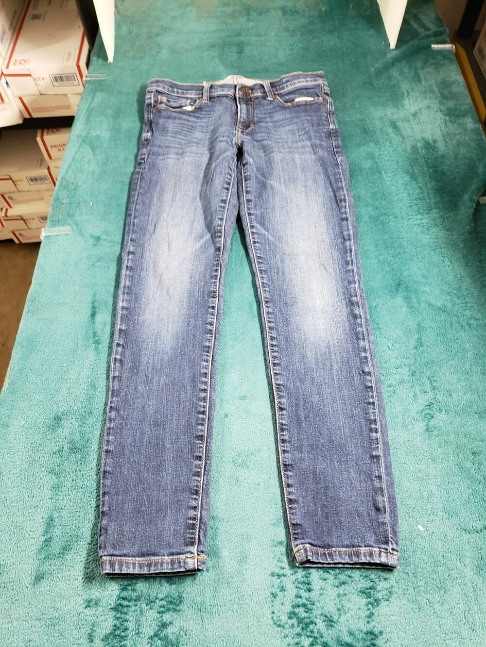 Banana Republic Jeans Size 26 Women Blue Pants Stretch Mid Rise Skinny Ankle